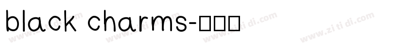 black charms字体转换